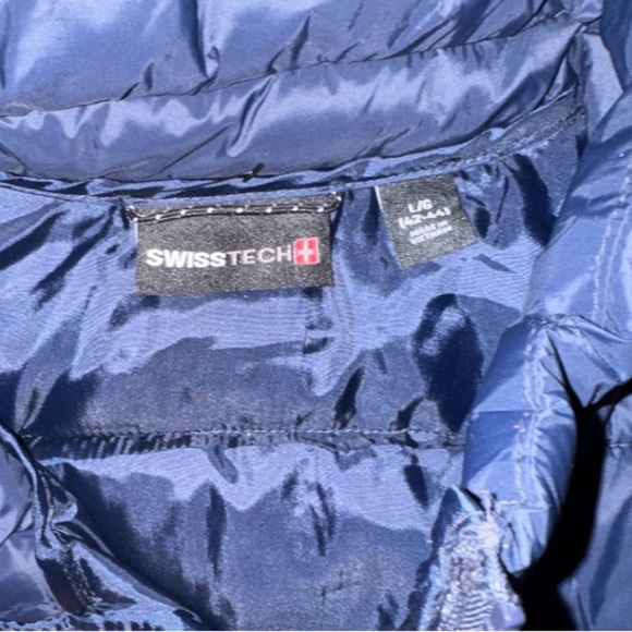 NWT Swiss Tech Men's Dark Blue PufferVest - Picture 5 of 6